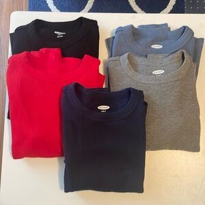 Old Navy thermal long sleeve tshirts - size 6-7